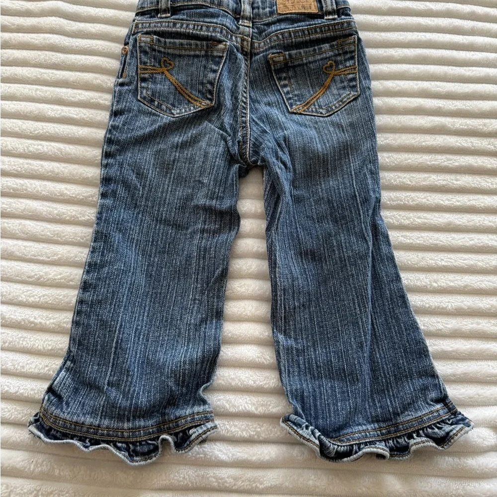 The Children's Place Denim Ruffle Hem Jeans